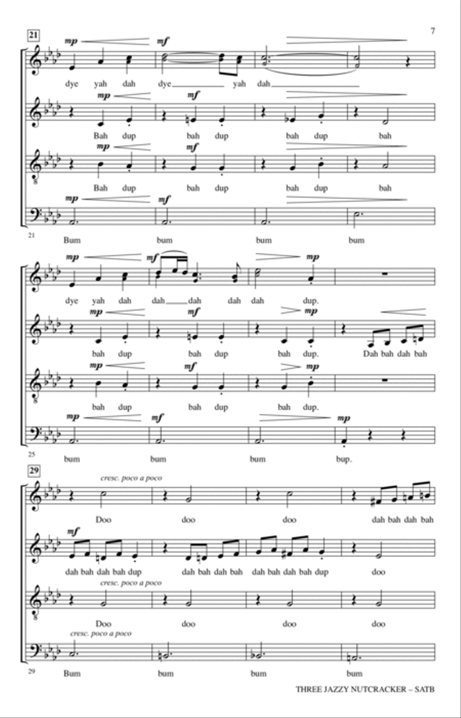 Three Jazzy Nutcrackers Three Jazzy Nutcrackers 4-Part scores gallery preview page 6