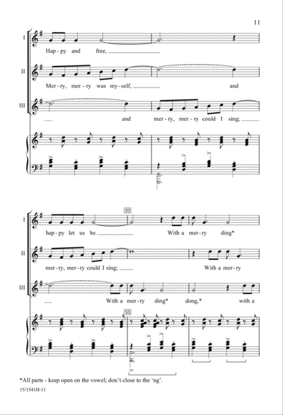 Merry Are the Bells 3-Part scores gallery preview page 11