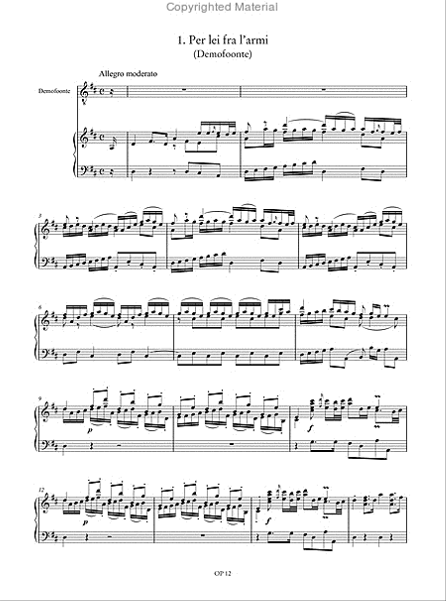 Demofoonte. Arias for Tenor Voice Solo scores gallery preview page 2