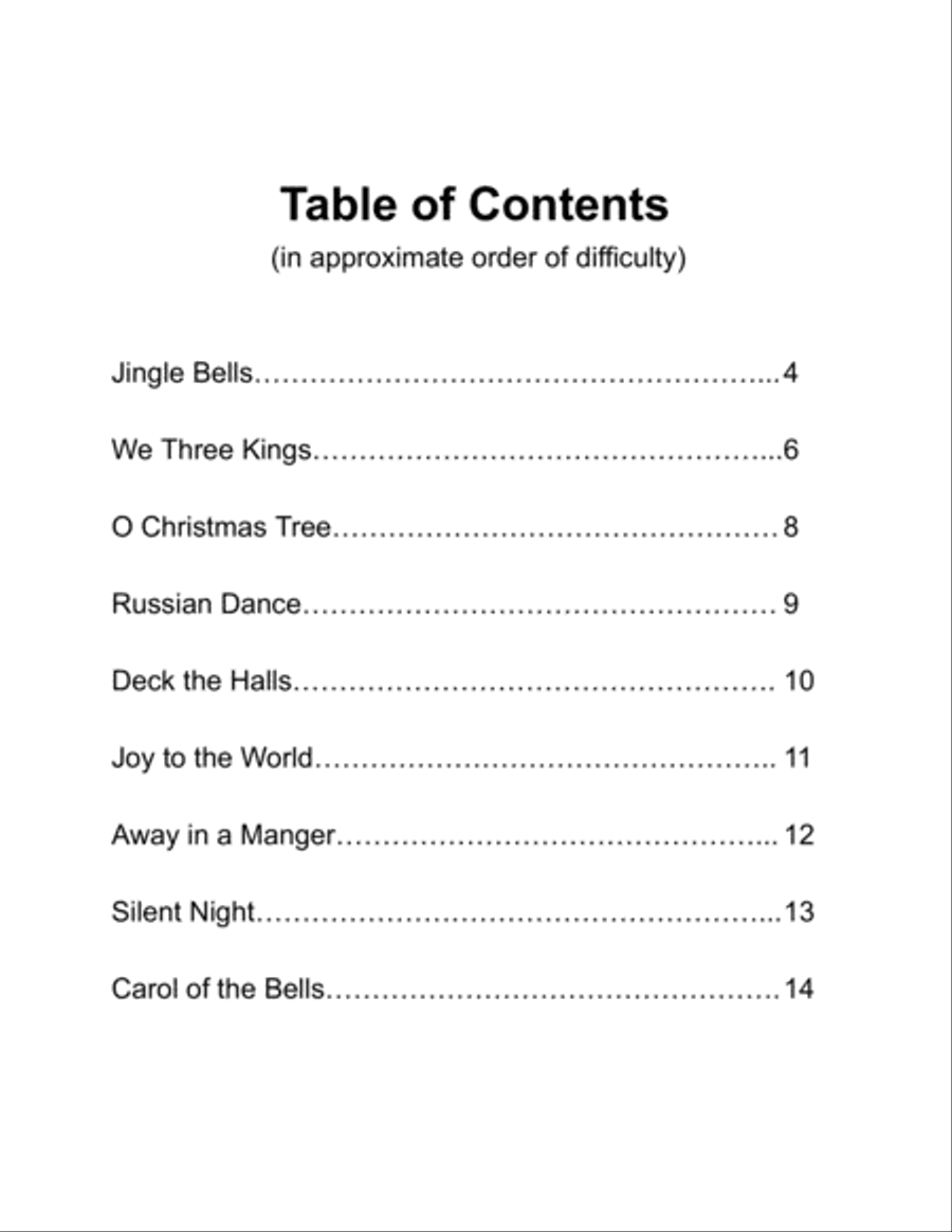 Easy Christmas Favorites - 9 Arrangements for Elementary Piano Easy Piano scores gallery preview page 3
