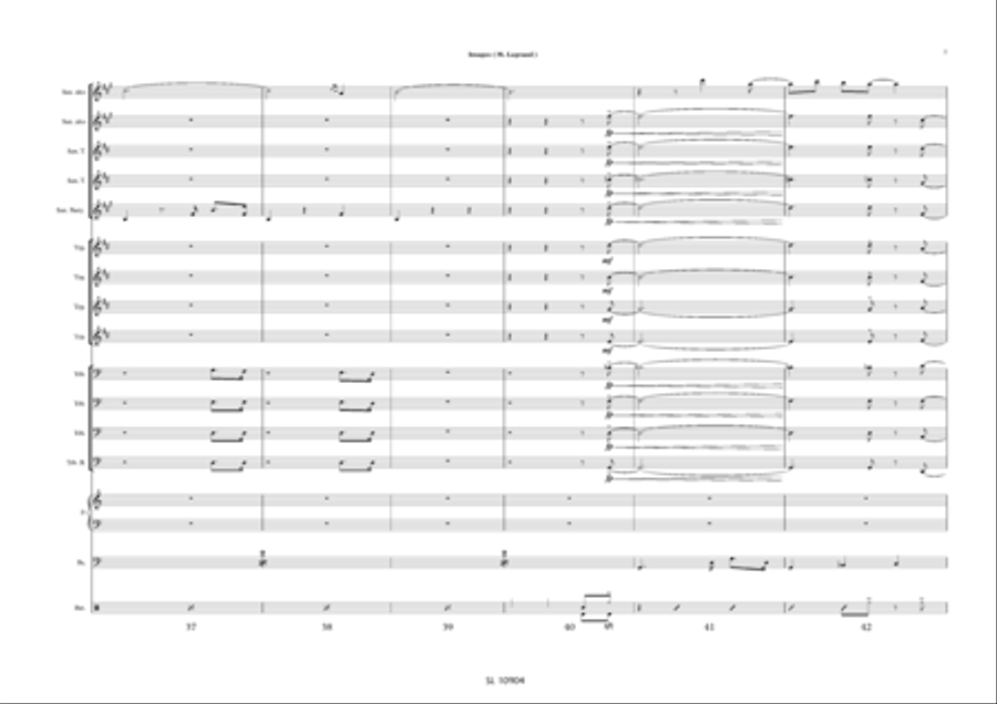 Images pour big band et sax alto solo / piano solo Jazz Ensemble scores gallery preview page 8