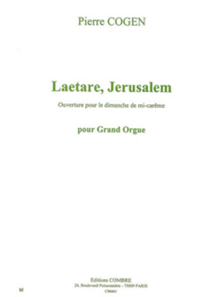 Book cover for Laetare, Jerusalem (Ouverture pour le dimanche de mi-careme)