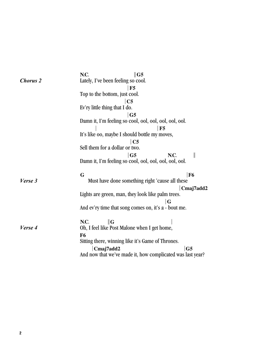 Cool Acoustic Guitar scores gallery preview page 2