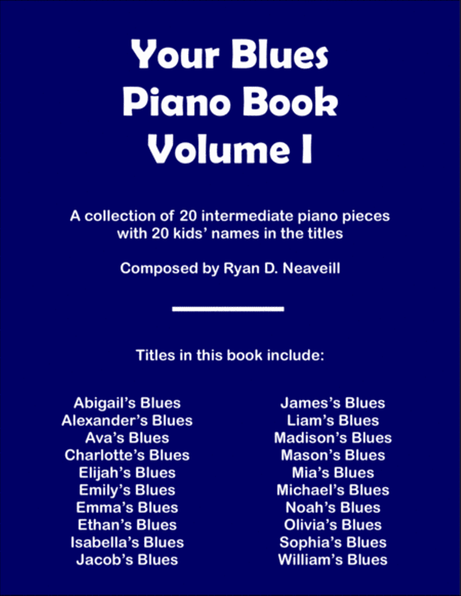 Your Blues Piano Book: Volume I Piano Method scores gallery preview page 1