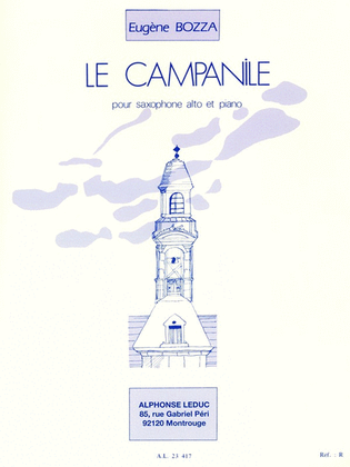 Book cover for Le Campanille (saxophone-alto & Piano)