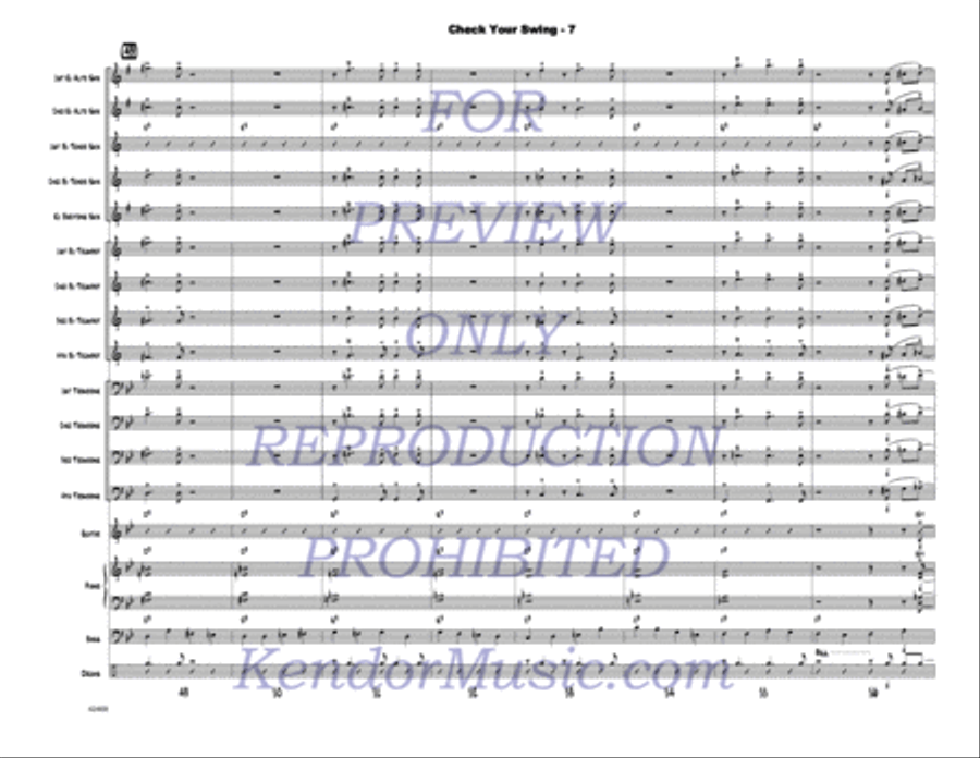 Check Your Swing Check Your Swing Jazz Ensemble scores gallery preview page 8