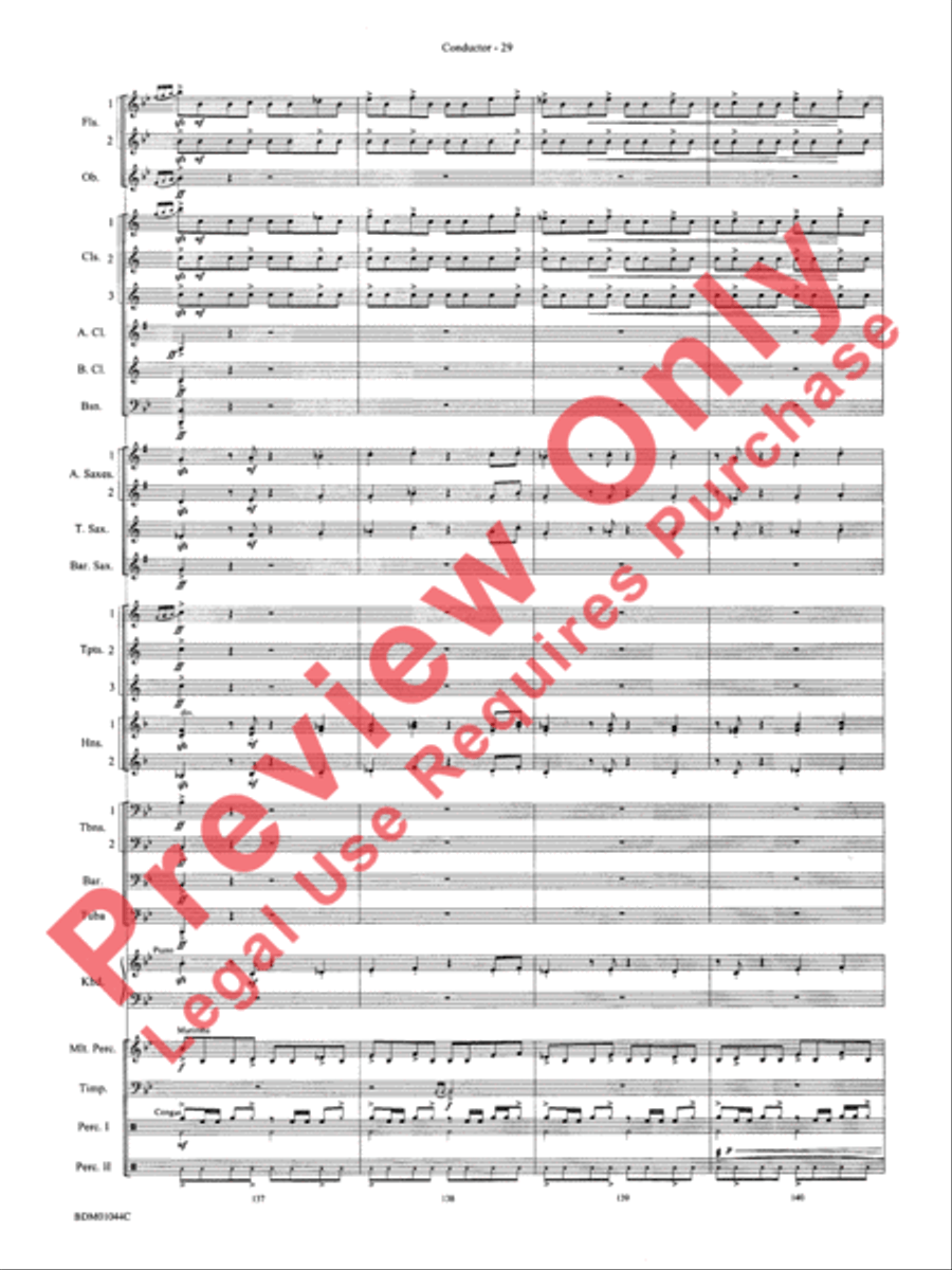 To the Summit! (Strive for the Highest) Concert Band scores gallery preview page 33