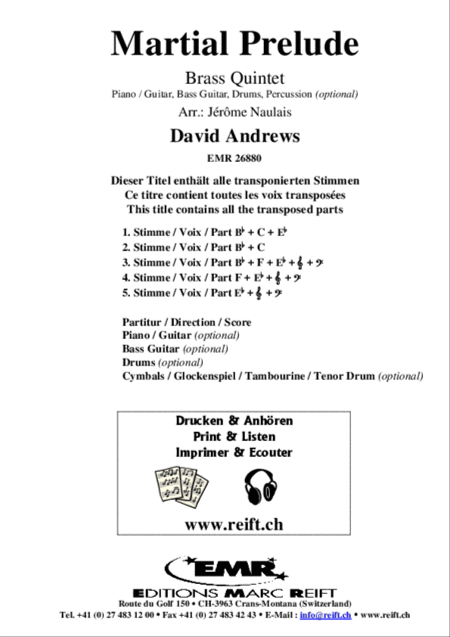 Martial Prelude Martial Prelude Brass Band scores gallery preview page 2