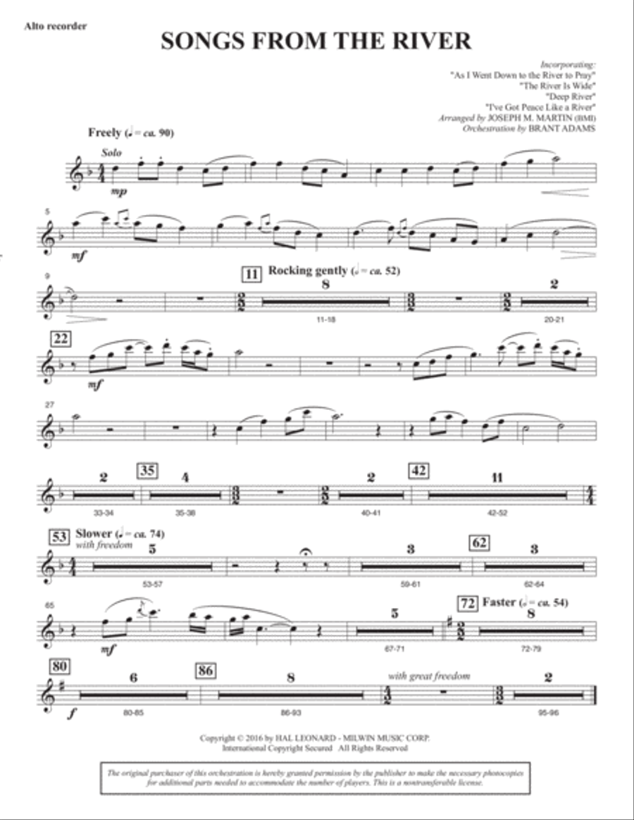 Sacred Places - Recorder Choir scores gallery preview page 2