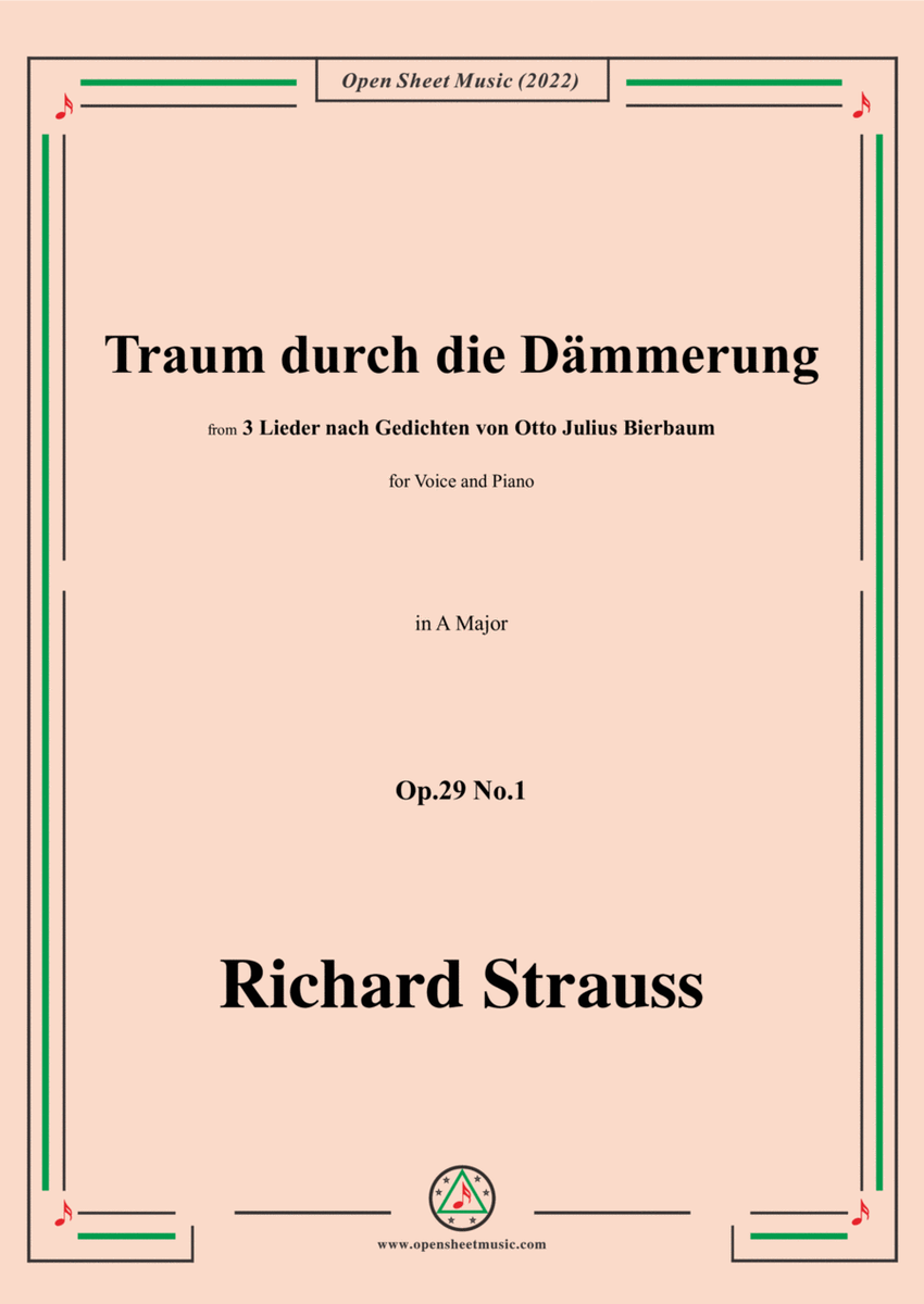 Richard Strauss-Traum durch die Dämmerung,in A Major image number null