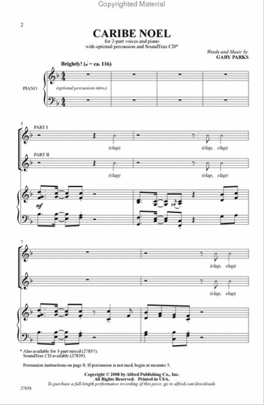 Caribe Noel 2-Part scores gallery preview page 2