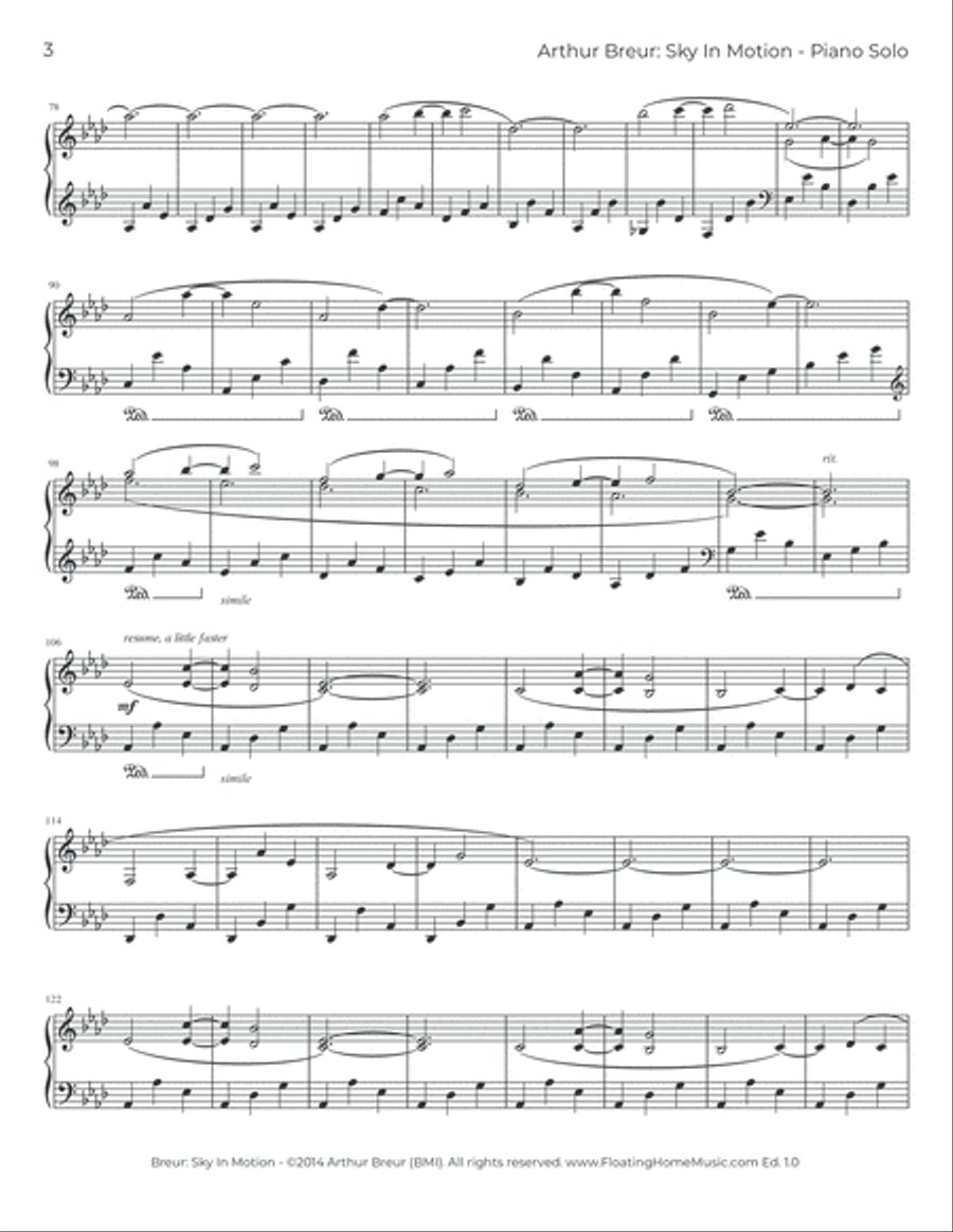 Sky In Motion - Piano Solo Piano Method scores gallery preview page 4