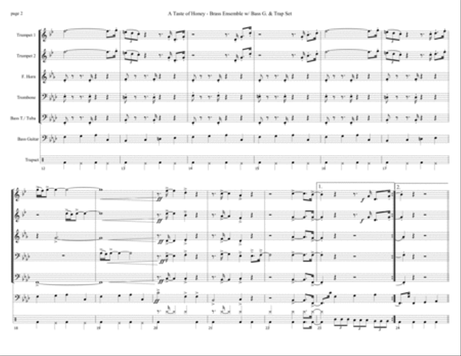 Taste of Honey Horn scores gallery preview page 2