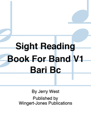 Sight Reading Book For Band V1 Bari Bc