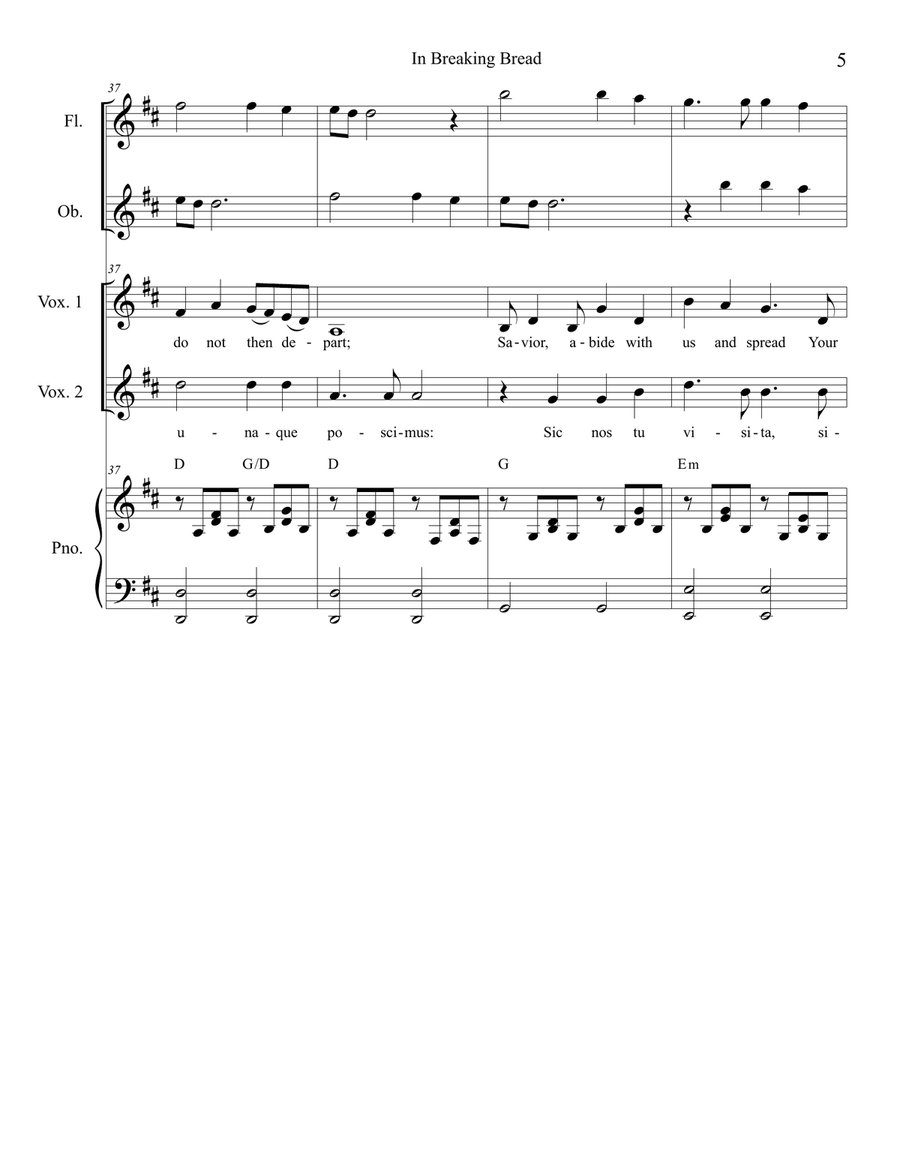 In Breaking Bread In Breaking Bread Vocal Duet scores gallery preview page 6
