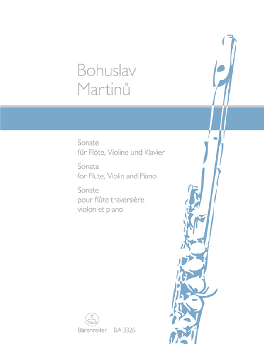 Sonata for Flute, Violin and Piano Flute scores gallery preview page 1