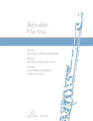 Book cover for Sonata for Flute, Violin and Piano