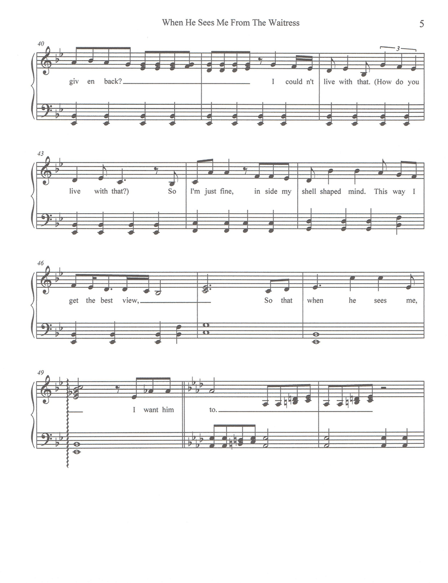 When He Sees Me When He Sees Me Small Ensemble scores gallery preview page 5