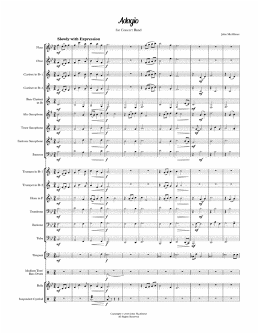 Adagio - for concert band