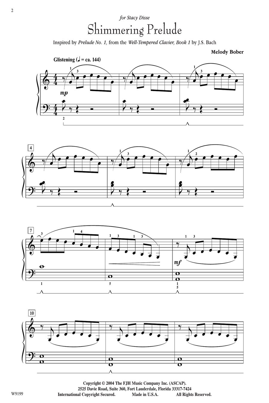 Shimmering Prelude Piano Solo scores gallery preview page 2