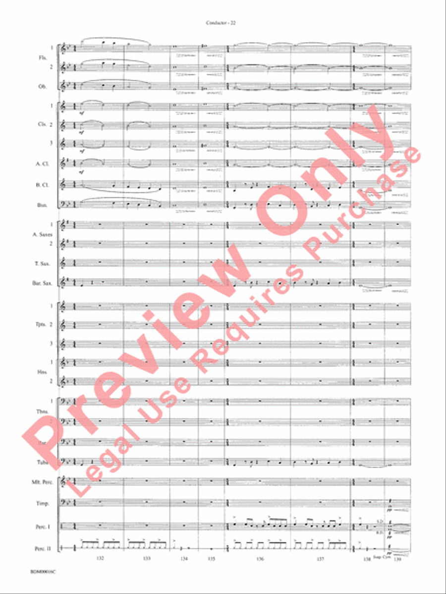 To Challenge the Sky and Heavens Above Concert Band scores gallery preview page 25