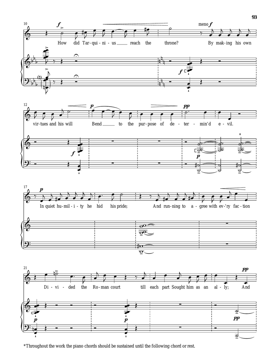 Rome is now ruled (from The Rape Of Lucretia) Tenor Voice scores gallery preview page 2