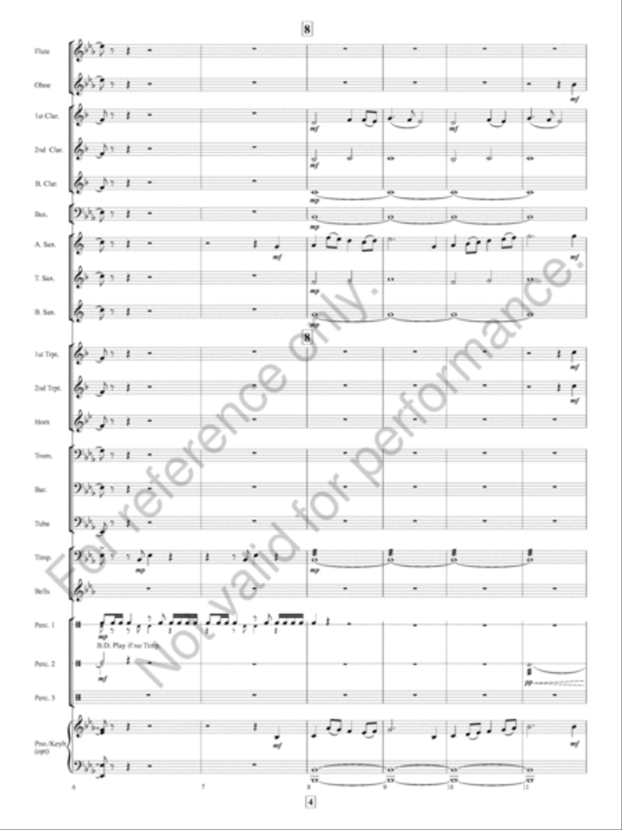 Missa Festi Concert Band scores gallery preview page 5