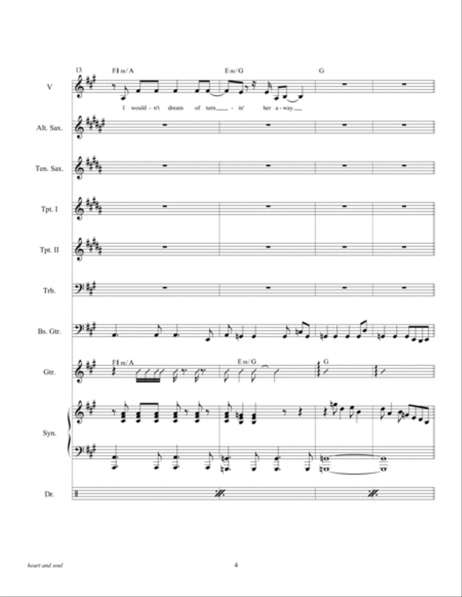 Heart And Soul Tenor Saxophone scores gallery preview page 6