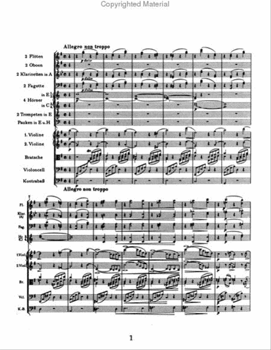 Symphony No. 4 in E Minor, Op. 98 Full Orchestra scores gallery preview page 2