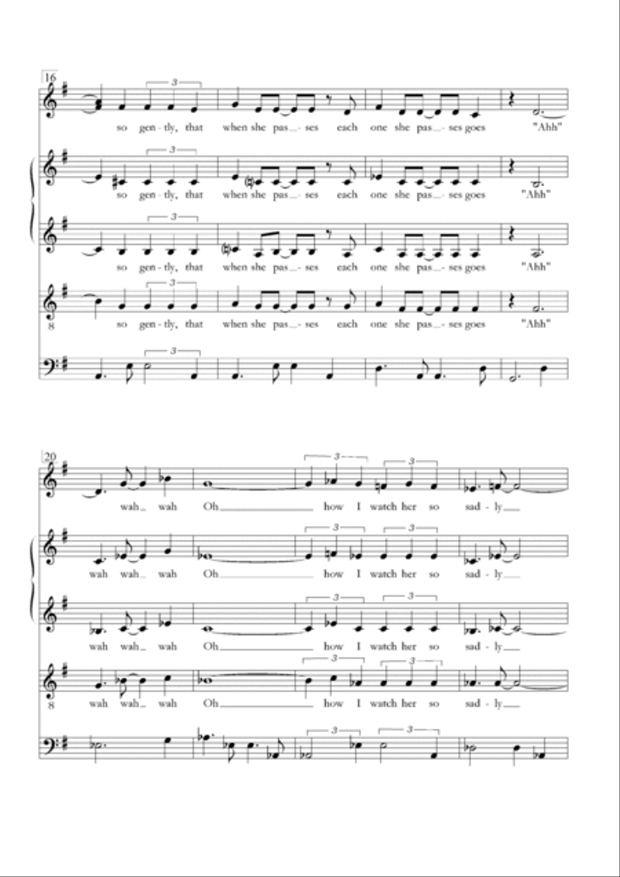 The Girl From Ipanema (garôta De Ipanema) Divisi scores gallery preview page 3