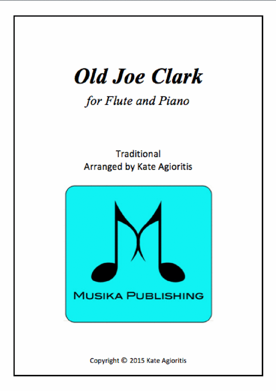Old Joe Clark - for Flute and Piano Flute Solo scores gallery preview page 1