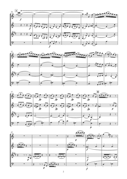 Mozart Quartet K 458 arr. Woodwind Quartet