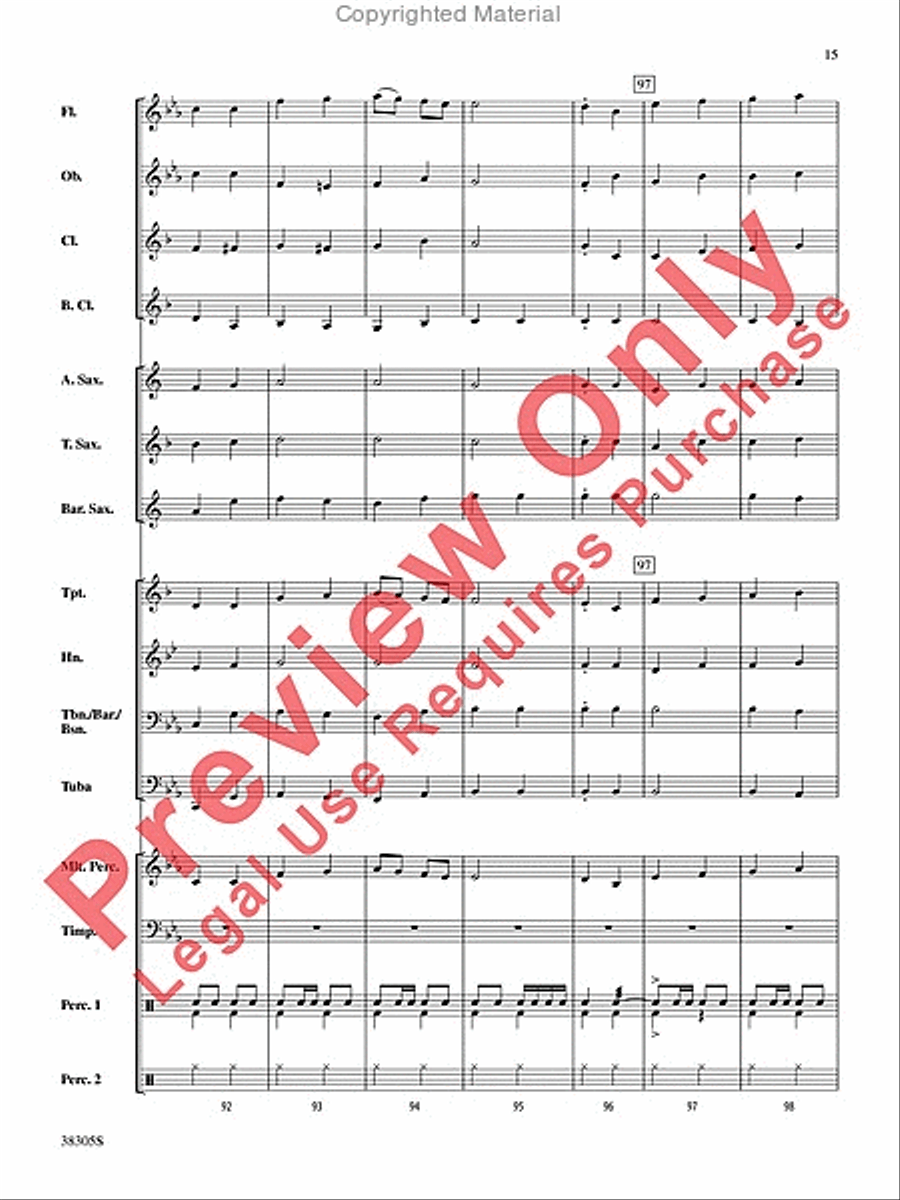 A Star-Spangled March A Star-Spangled March Concert Band scores gallery preview page 16