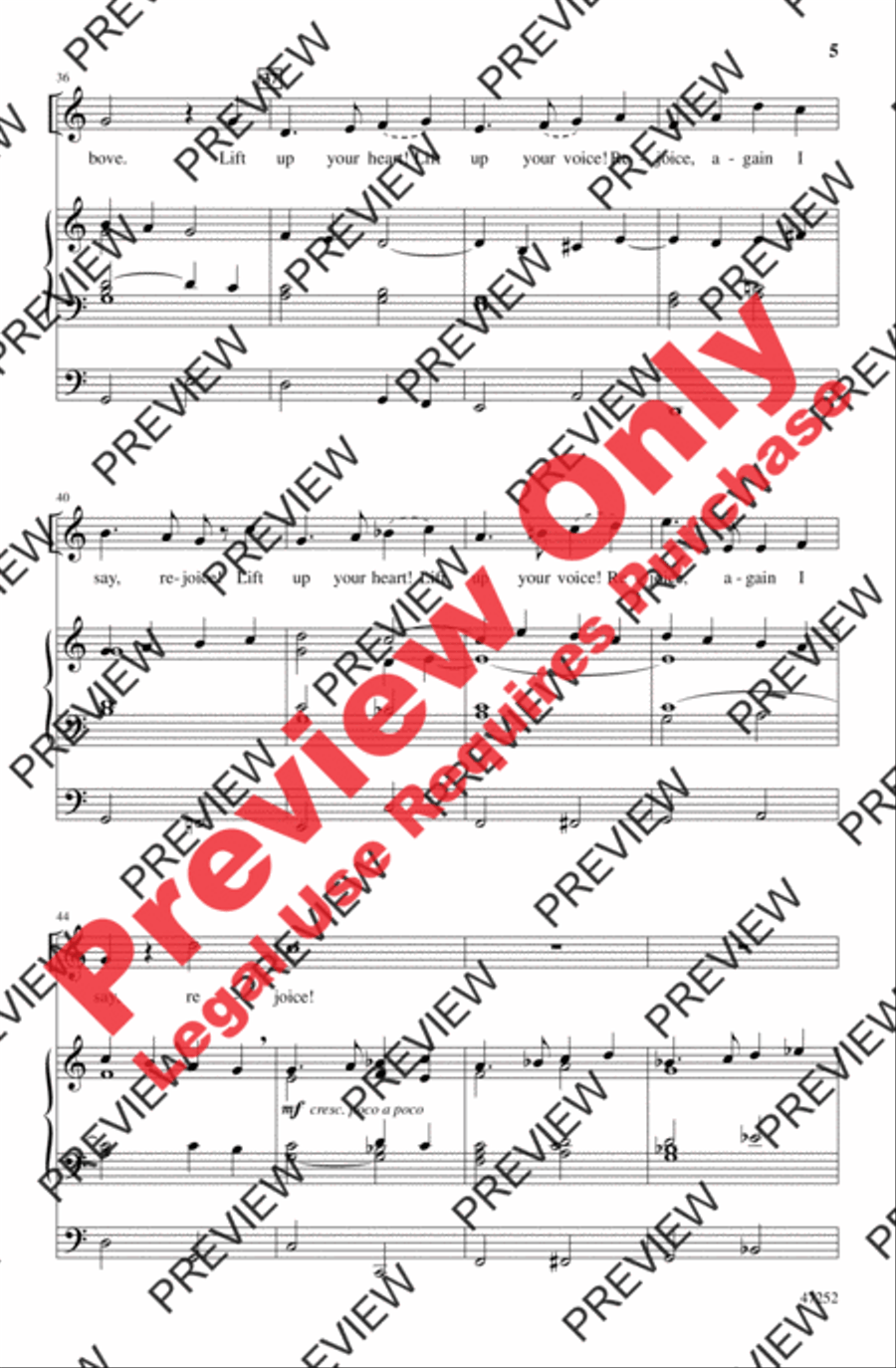 Rejoice, the Lord Is King! 4-Part scores gallery preview page 5