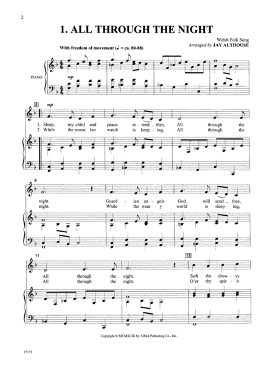Ready to Sing . . . Folk Songs Voice scores gallery preview page 3