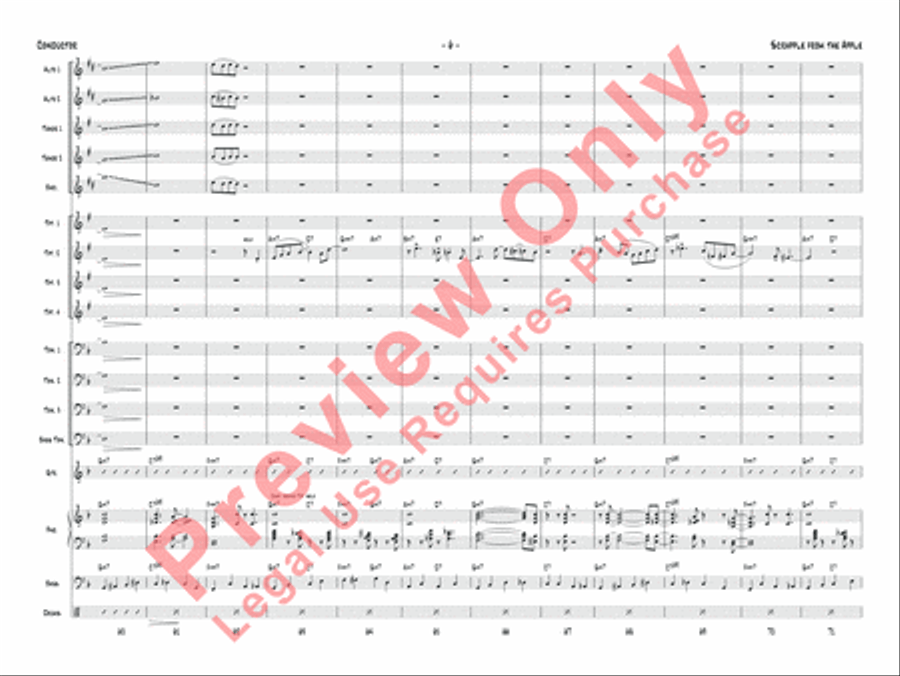 Scrapple from the Apple Jazz Ensemble scores gallery preview page 9