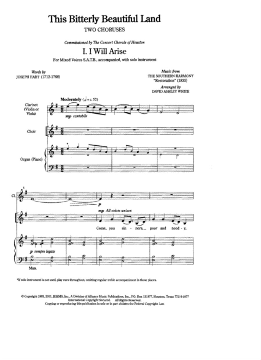 This Bitterly Beautiful Land Two Choruses 4-Part scores gallery preview page 2