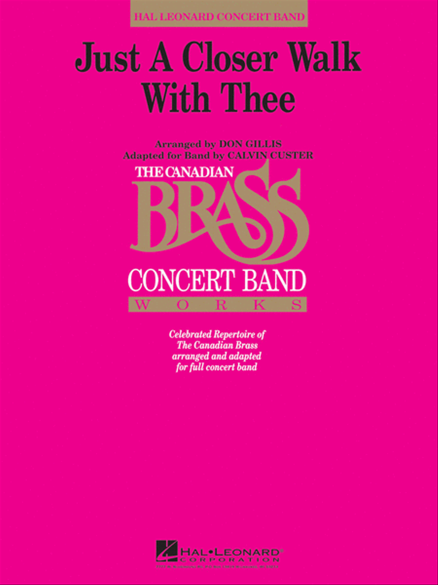 Just a Closer Walk with Thee Concert Band scores gallery preview page 1