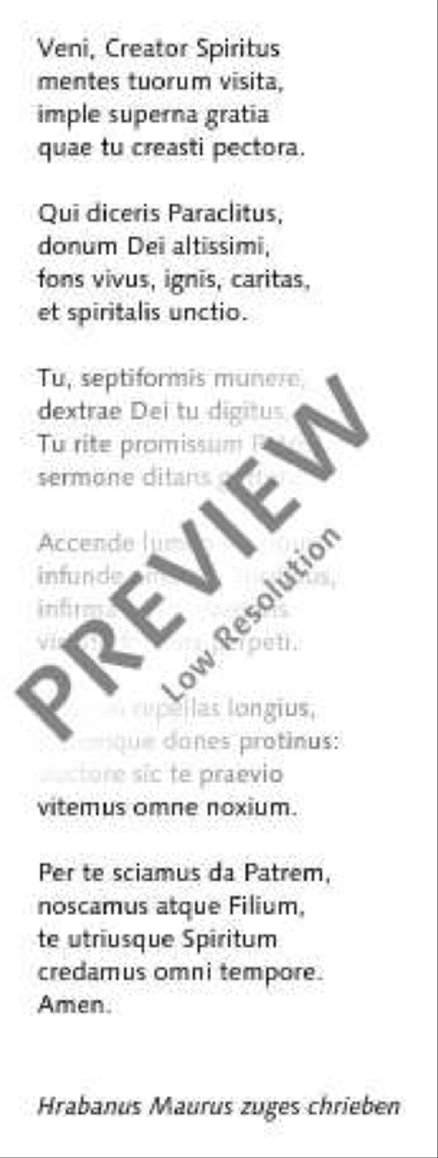 Veni, Creator Spiritus Medium Voice scores gallery preview page 5