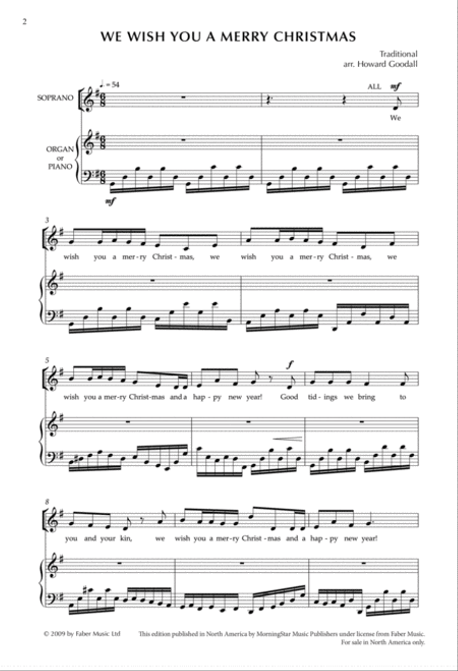 We Wish You a Merry Christmas from Enchanted Carols Organ scores gallery preview page 2