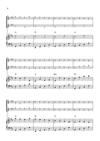 Pachelbel Canon in D • clarinet in Bb duet sheet music w/ piano accompaniment [chords] image number null