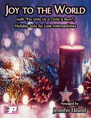 Book cover for Joy to the World (with "For Unto Us a Child Is Born") (Showcase Piano Solo)