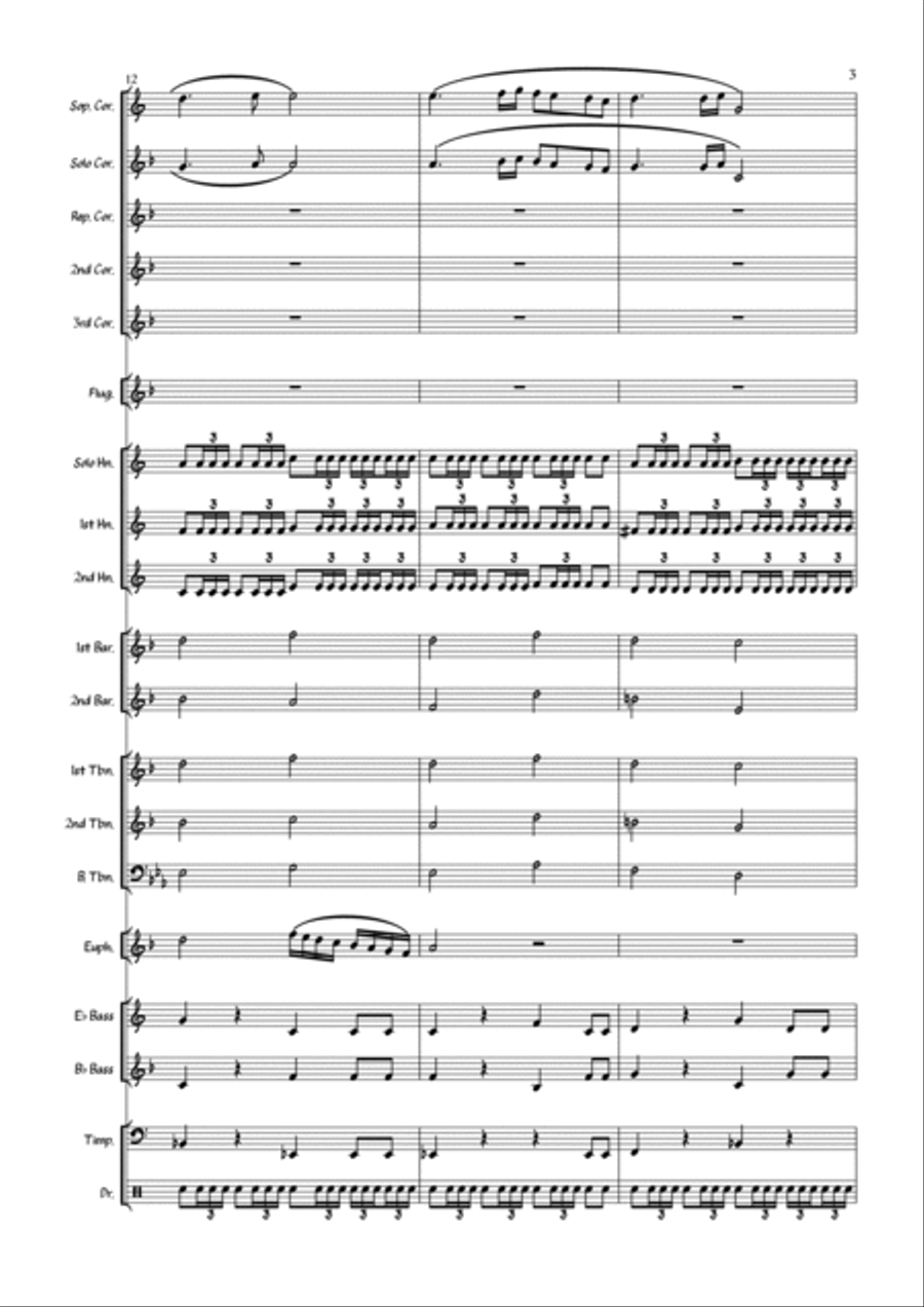 Highland Cathedral Brass Band scores gallery preview page 5