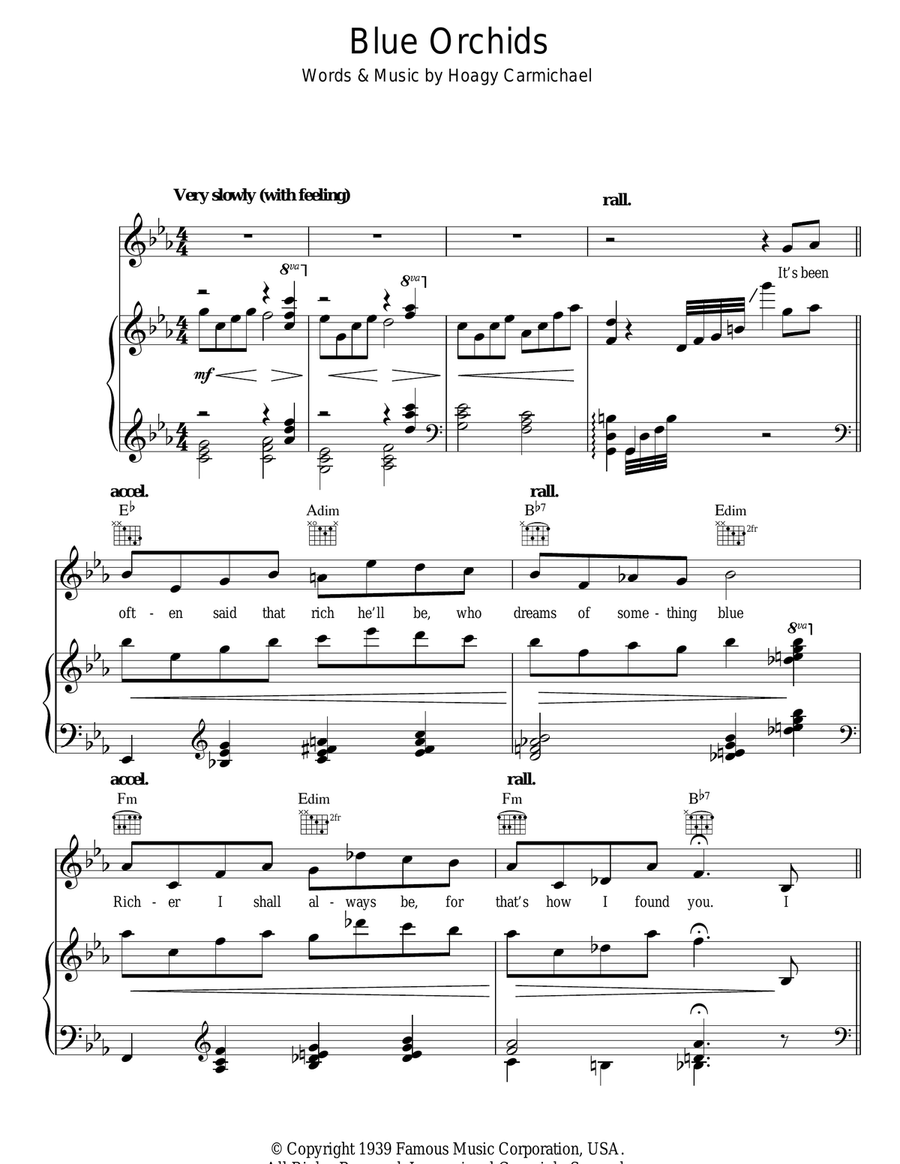 Blue Orchids Blue Orchids Guitar scores gallery preview page 1