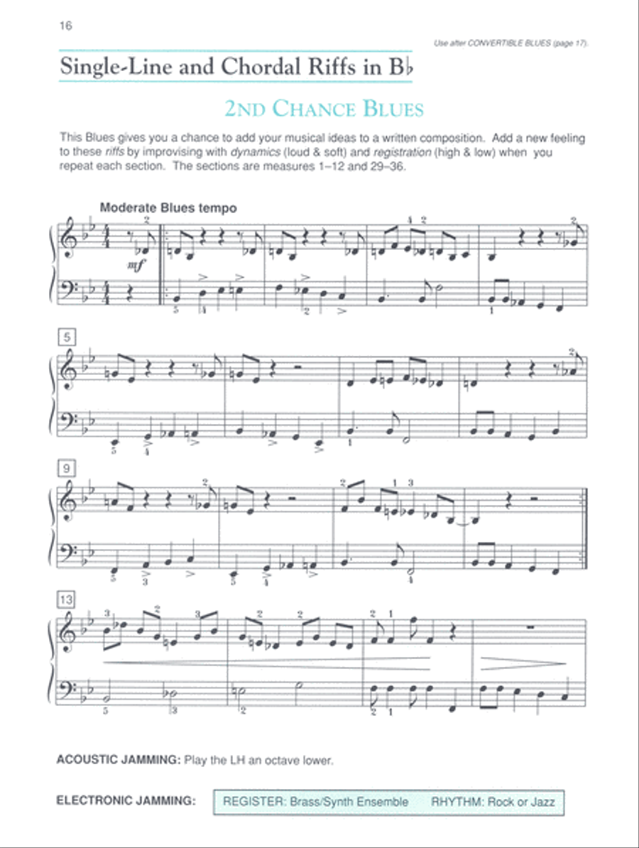 Alfred's Basic Jazz/Rock Course: Performance, Level 4 Piano Method scores gallery preview page 4