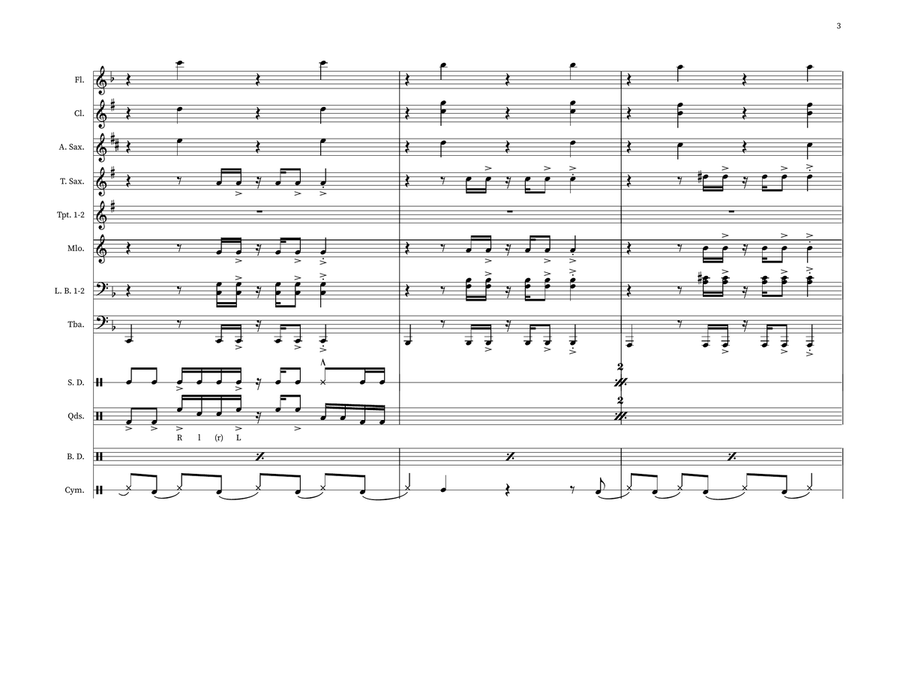Still Fly Still Fly Marching Band scores gallery preview page 3