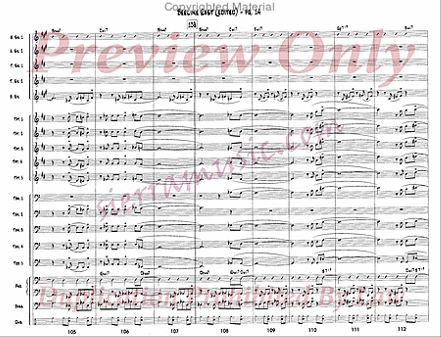 Beeline East Beeline East Jazz Ensemble scores gallery preview page 15