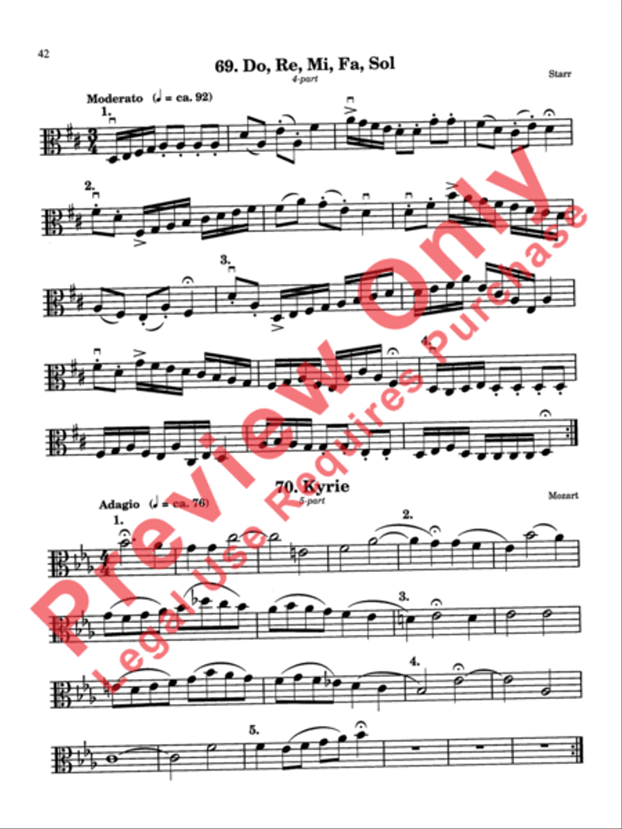 Rounds and Canons for Reading, Recreation and Performance Cello scores gallery preview page 11