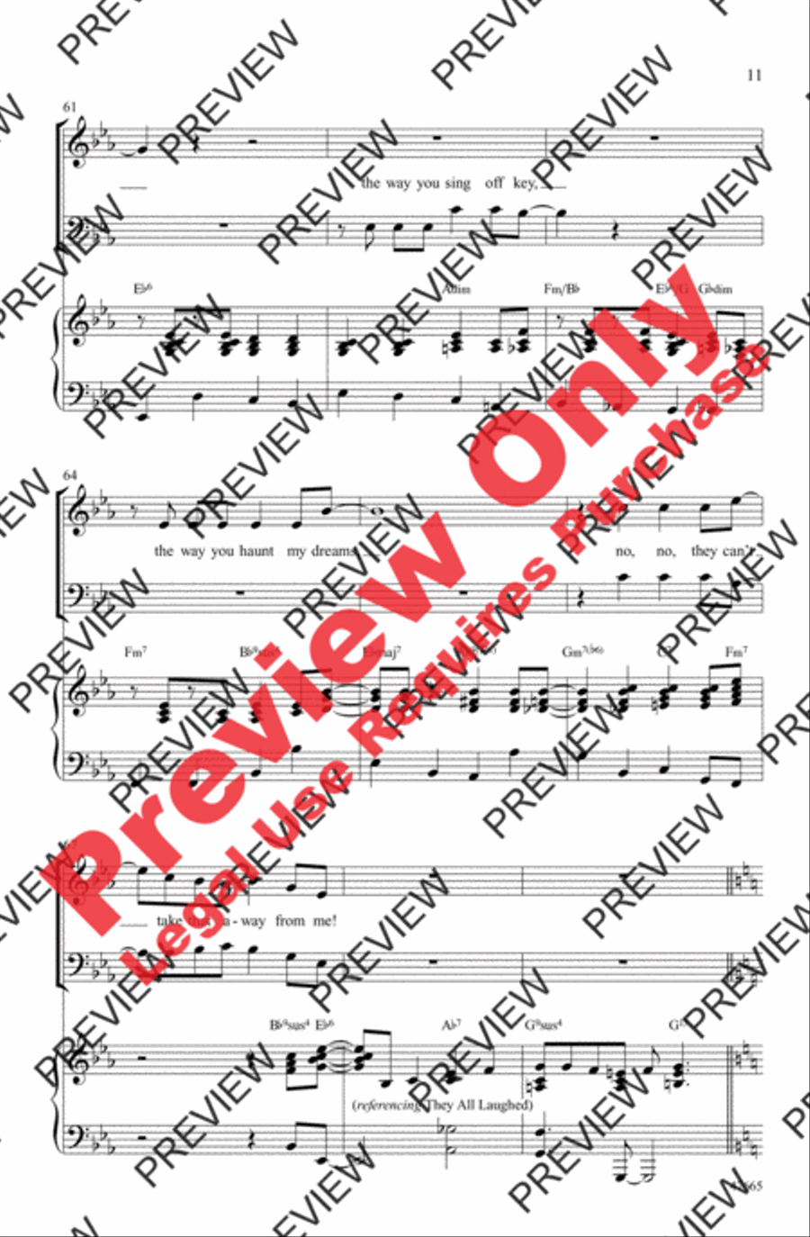 I Got Gershwin! 4-Part scores gallery preview page 11