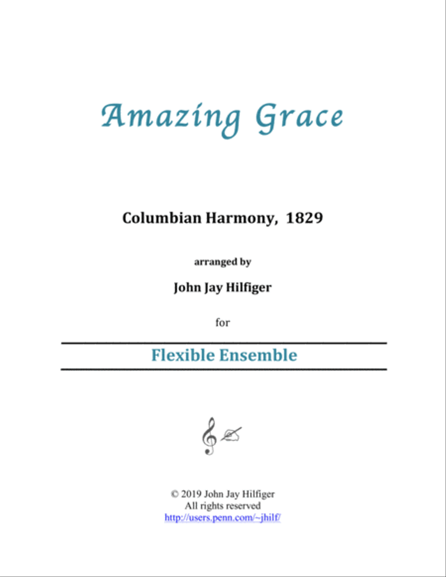 Amazing Grace for Flexible Ensemble Concert Band scores gallery preview page 1